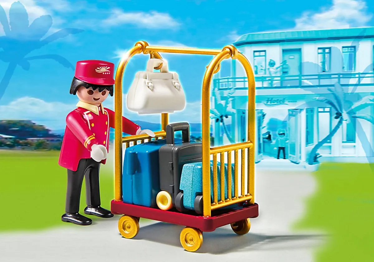 Playmobil Piccollo Bagagiste 5270 - Wit/Blauw/Zwart/Goud