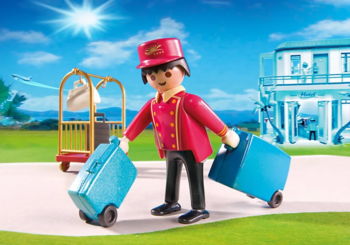 Playmobil Piccollo Bagagiste 5270 - Wit/Blauw/Zwart/Goud