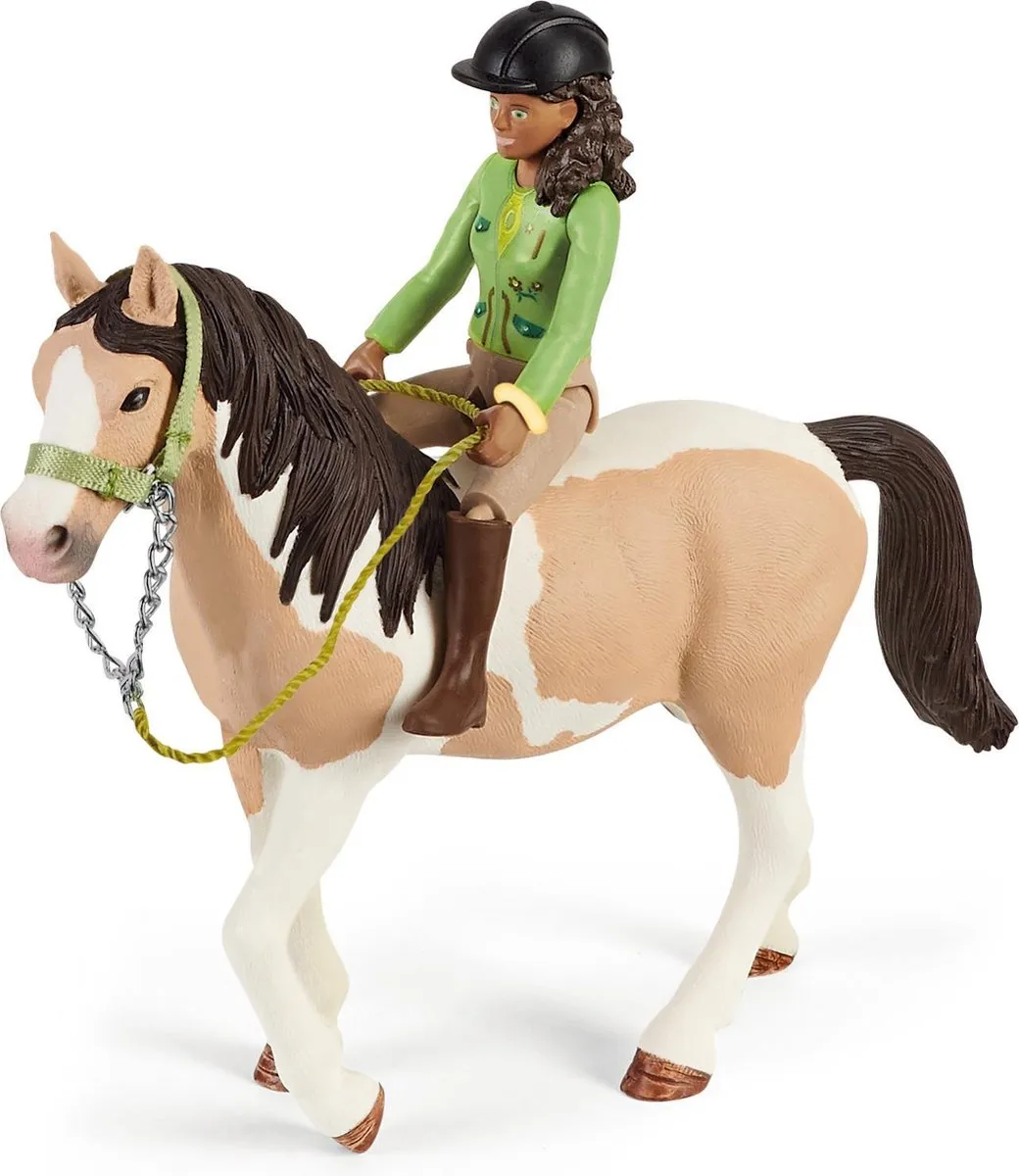 Schleich Horse Club Speelfigurenset Sarah's Kampeeruitstapje - 12-delig
