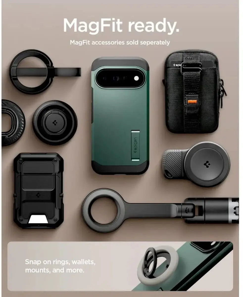 Spigen Tough Armor ACS11859 Hoesje - Google Pixel 11 Pro - Groen