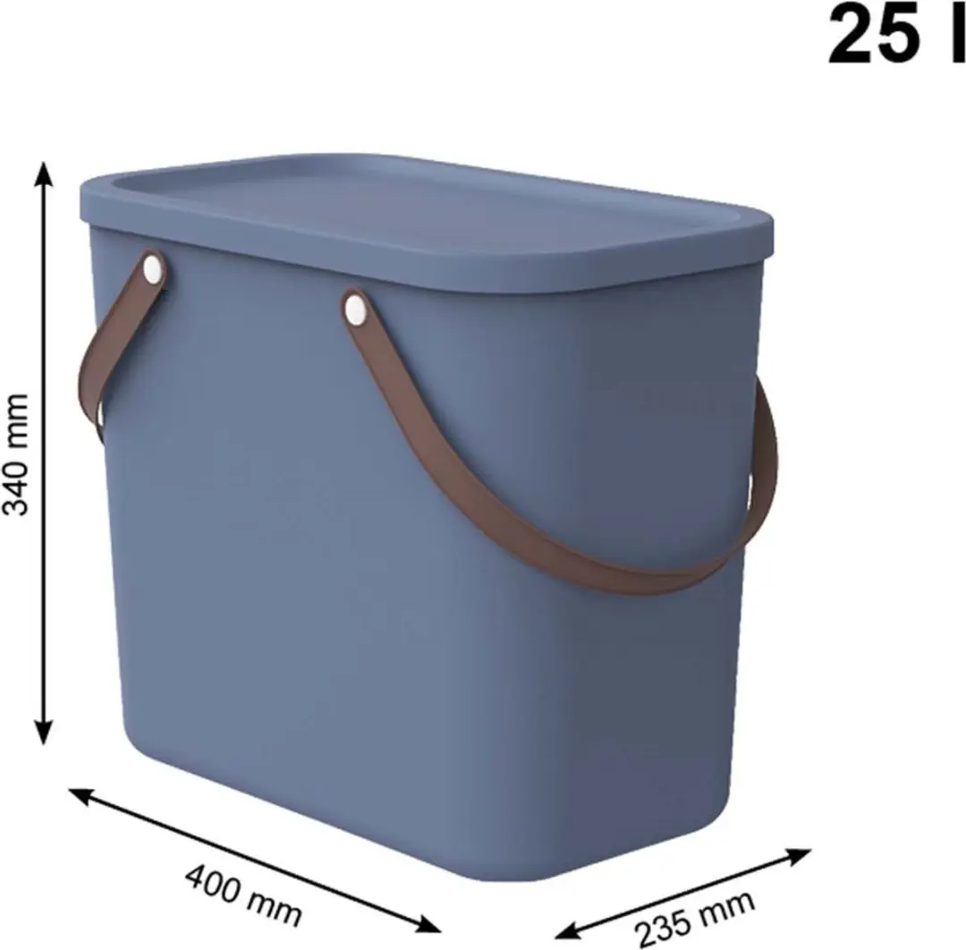 Rotho Prullenbak 25L - Blauw