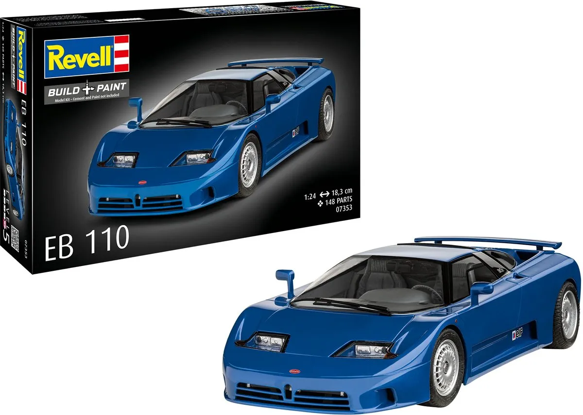 Revell 07353 Bugatti EB 110 Modelbouwpakket - 1:24 - Multi