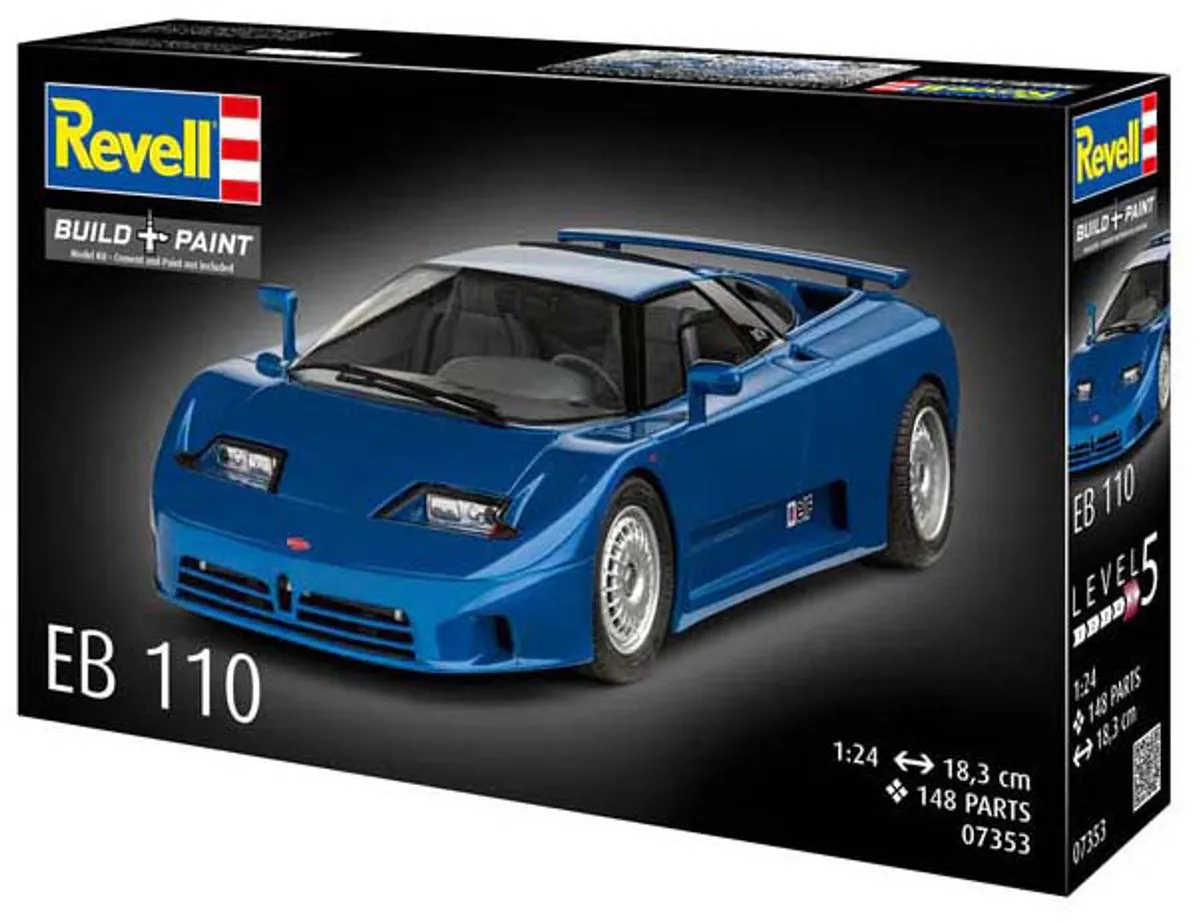 Revell 07353 Bugatti EB 110 Modelbouwpakket - 1:24 - Multi