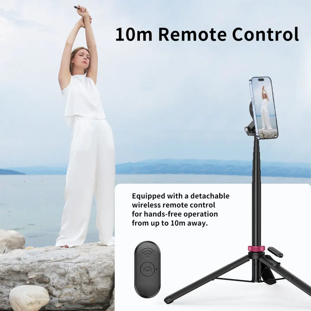 Ulanzi MT-84 Selfie Stick Statief - 153cm - MagSafe & Bluetooth