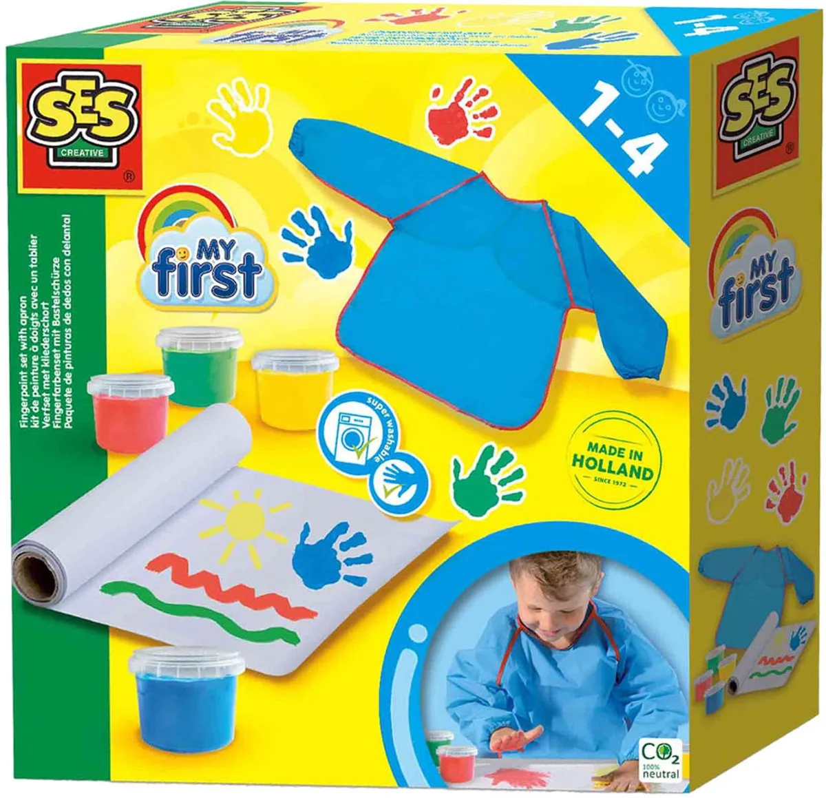 SES Creative My First Vingerverfset 4x110ml - Glutenvrij