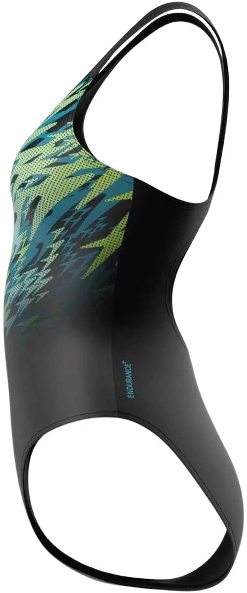 Speedo Hyperboom Placement Muscleback Badpak Dames - 44 - Zwart/Groen