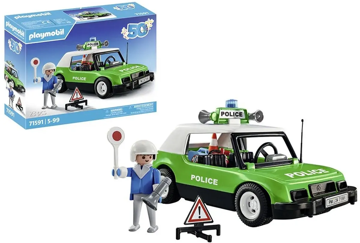 Playmobil Klassieke Politieauto 71591 - Multicolor