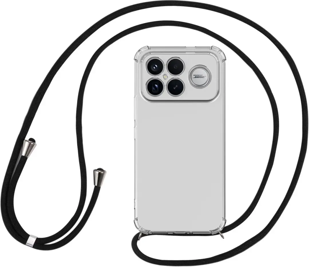 Selected Transparant Hoesje met Koord voor Xiaomi Poco F8 Ultra - TPU Schokbestendig - afbeelding 6 van 6