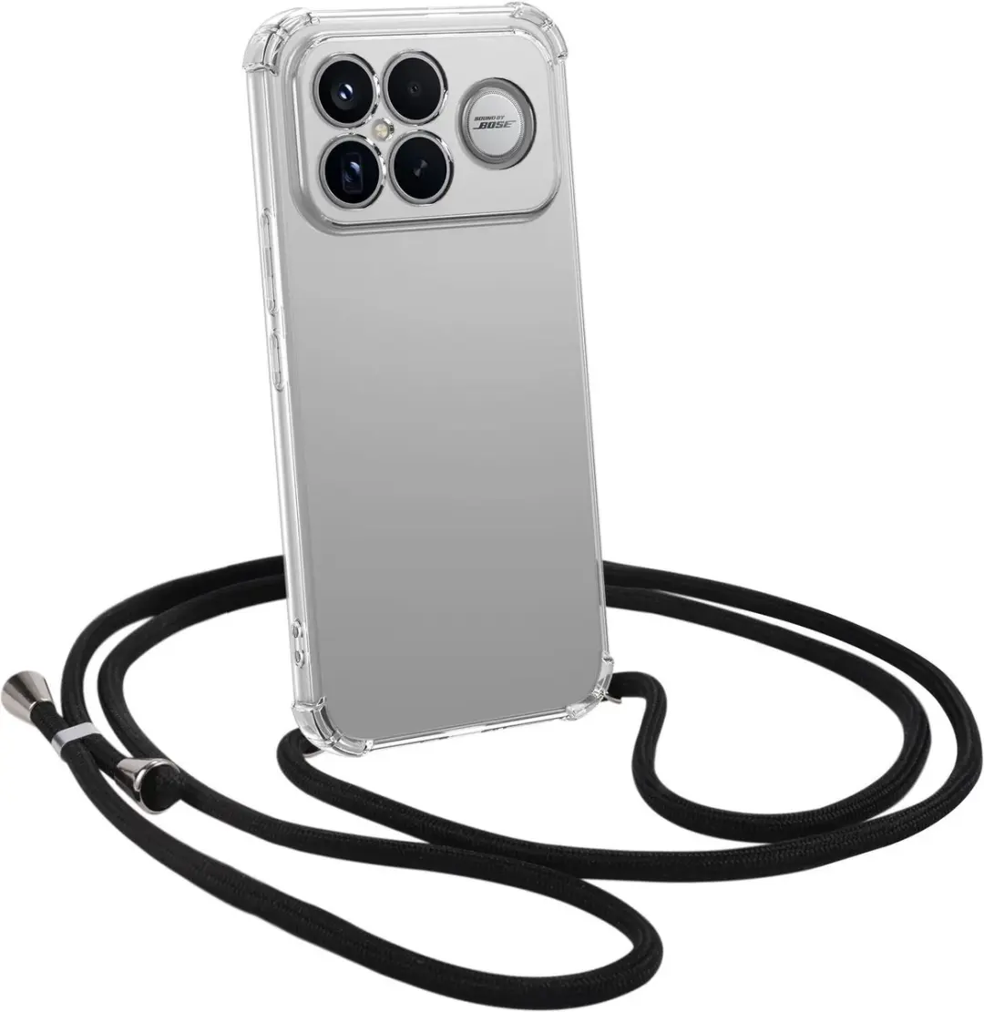 Selected Transparant Hoesje met Koord voor Xiaomi Poco F8 Ultra