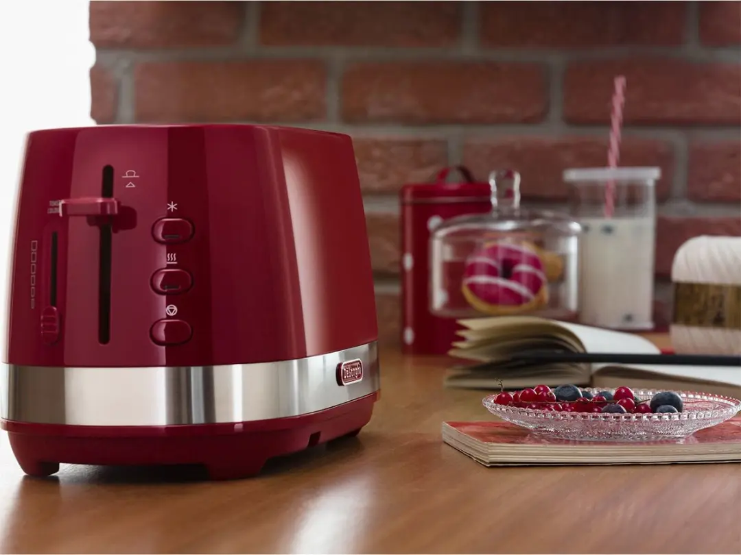 De'Longhi Active Line CTLA2103.R Broodrooster - 2 Sneden - 900W - Rood - afbeelding 4 van 5