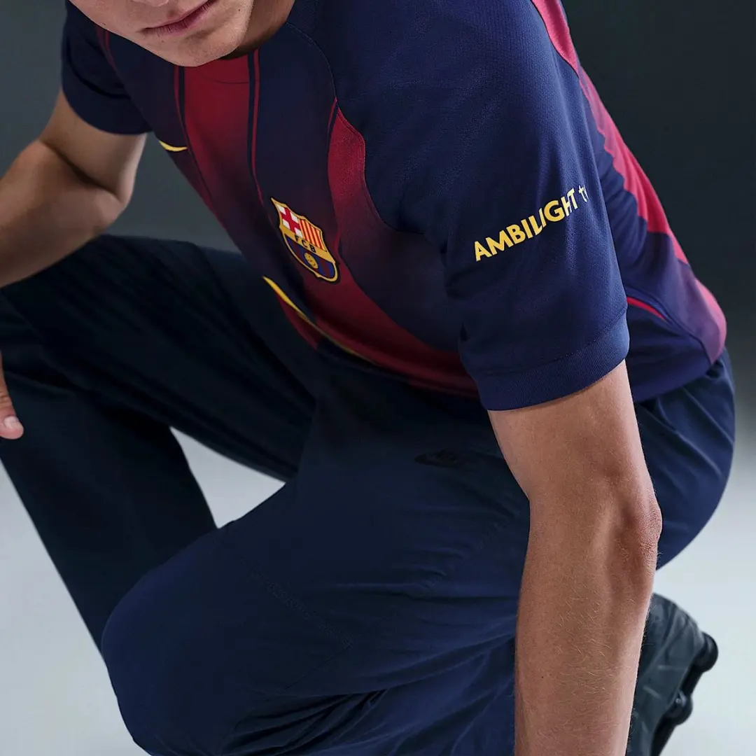 Nike FC Barcelona 2025/26 Thuis Shirt - M - Blauw/Rood/Geel