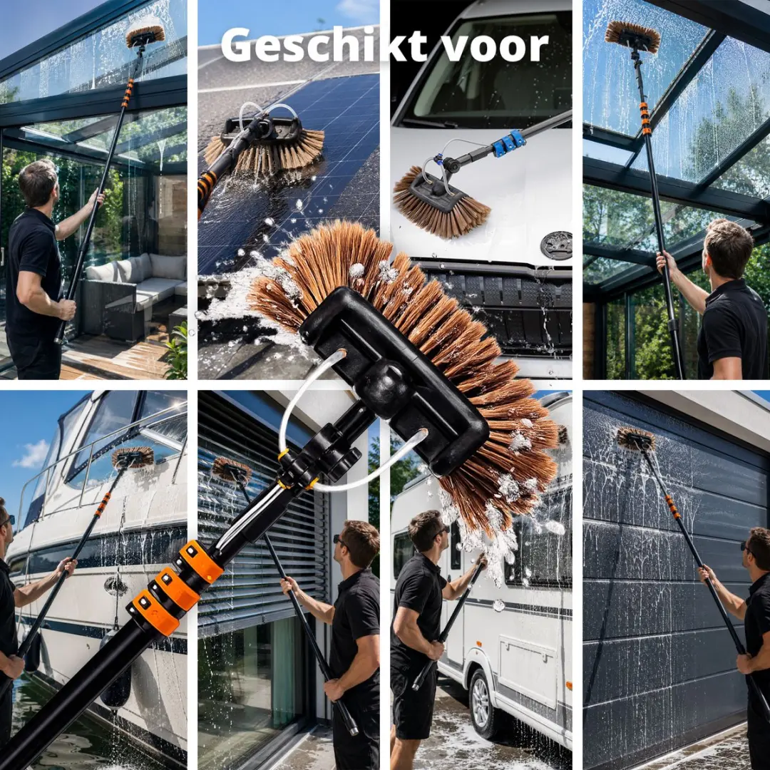 FlinQ AquaBrush Deluxe Telescopische Wasborstel 6.5m - 27cm - afbeelding 6 van 6