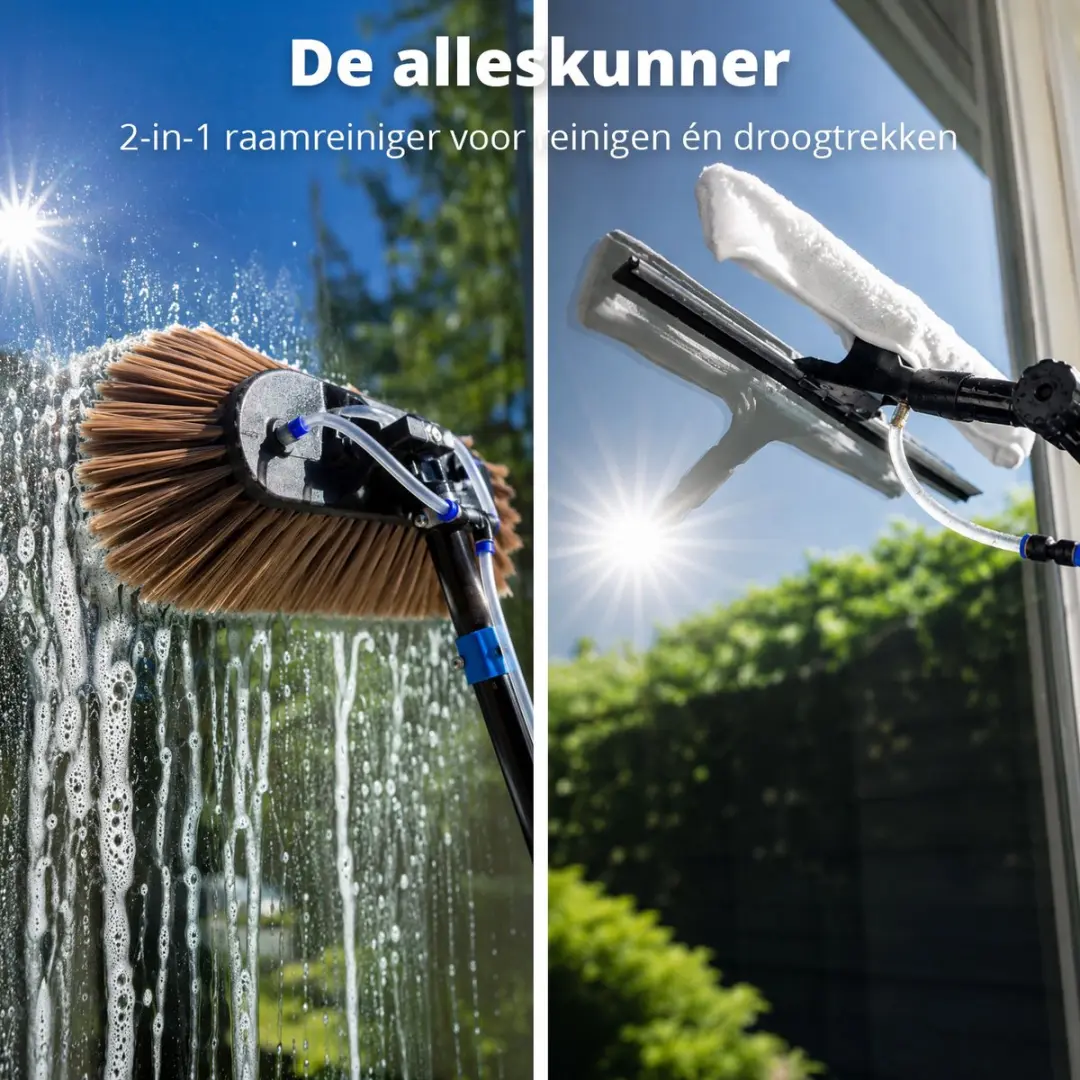 FlinQ AquaBrush Deluxe Telescopische Wasborstel 6.5m - 27cm