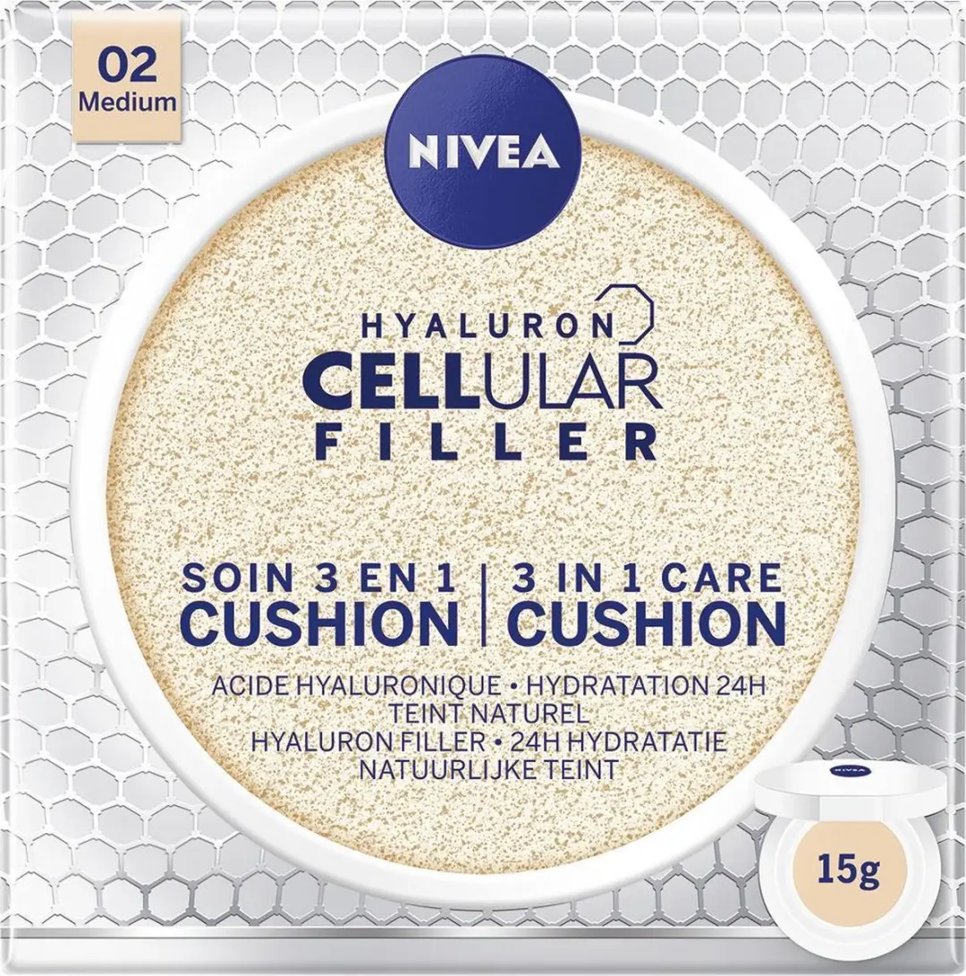 NIVEA Hyaluron Cellular Filler 3-in-1 Care Cushion 02 Medium