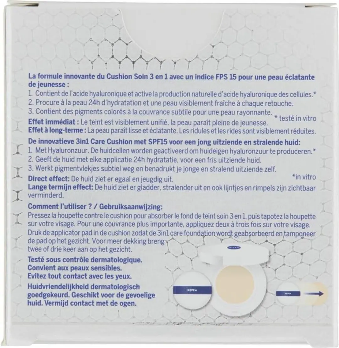 NIVEA Hyaluron Cellular Filler 3-in-1 Care Cushion 02 Medium - 15g