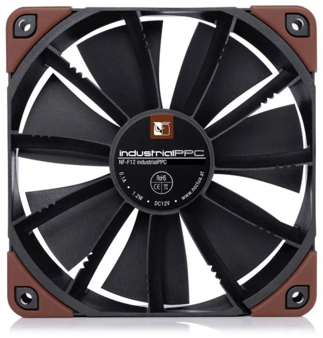 Noctua NF-F12 industrialPPC-24V-2000 PC-Ventilator 120mm - Bruin
