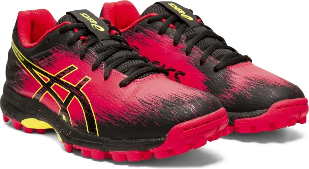 ASICS Gel-Typhoon 3 Sportschoenen 37.5 - Zwart/roze/geel