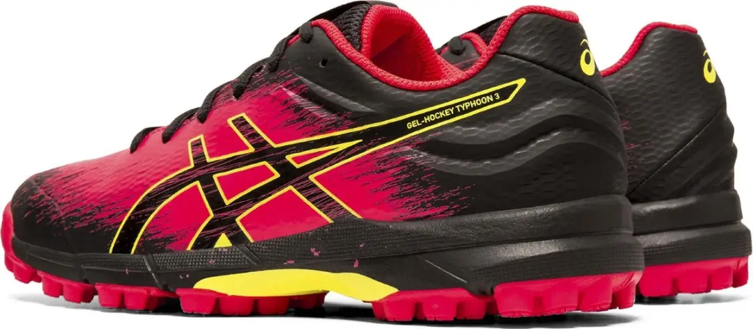 ASICS Gel-Typhoon 3 Sportschoenen 37.5 - Zwart/roze/geel