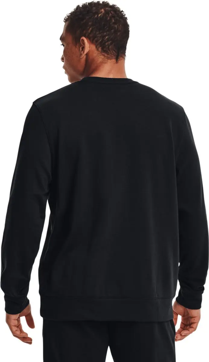 Under Armour Rivaliserende Terry Logo Crew - Zwart