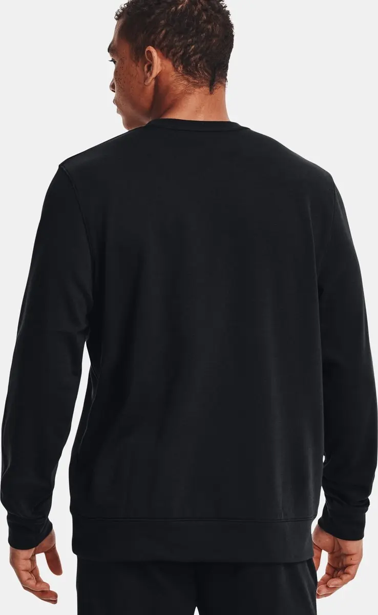 Under Armour Rivaliserende Terry Logo Crew - Zwart