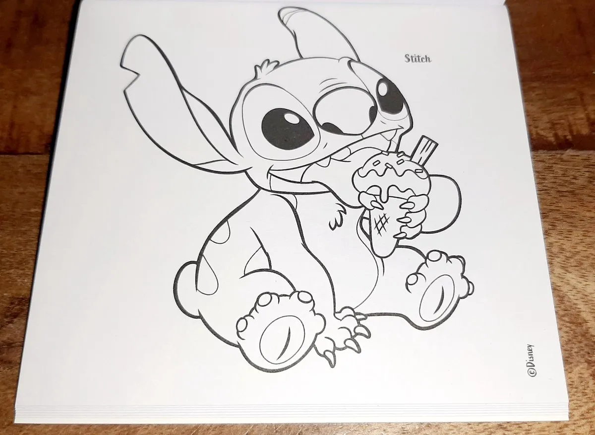 Disney Lilo & Stitch Kleurboek Pocket 25 Pagina's - Rood/Blauw
