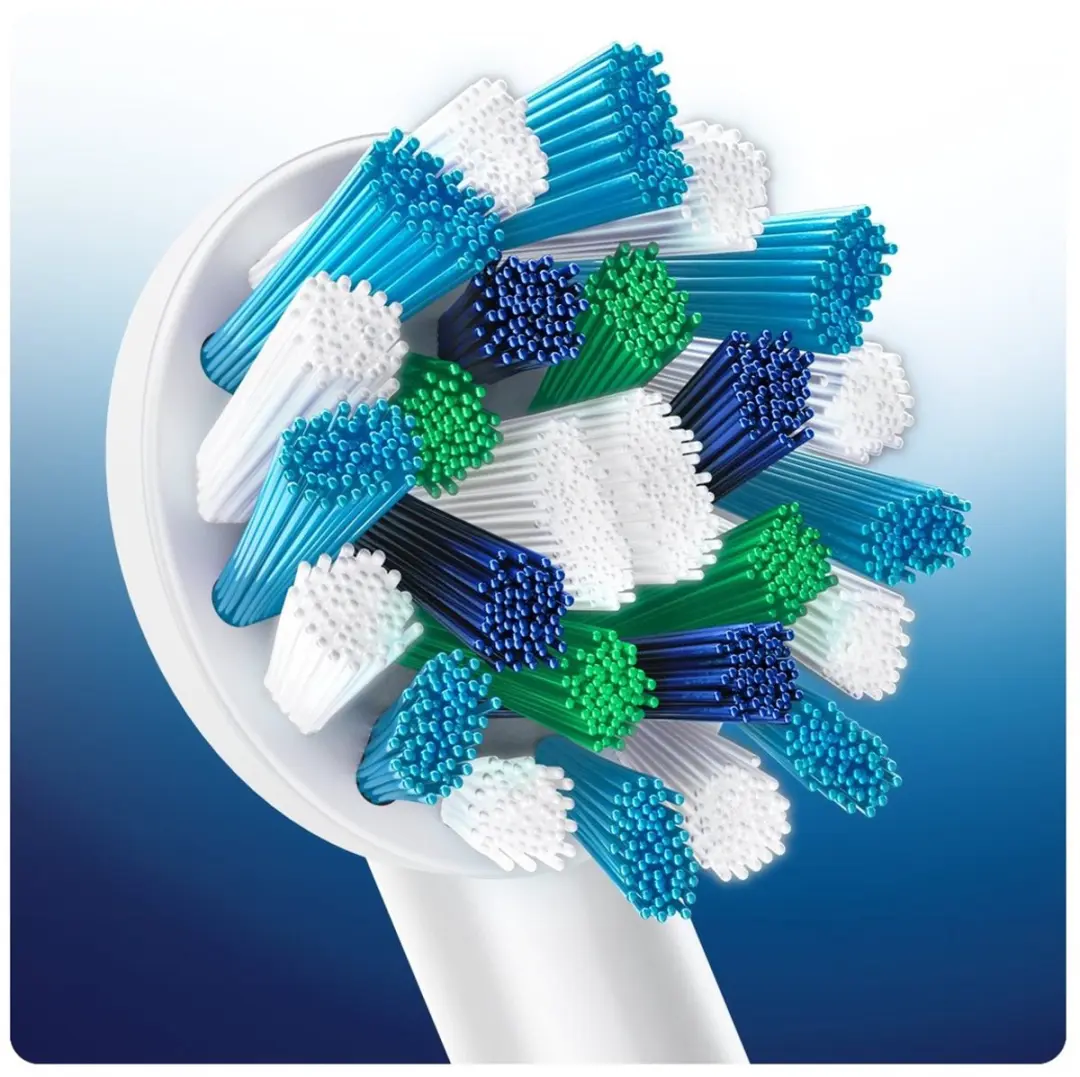 Oral-B Cross Action Opzetborstels 10 Stuks - Wit/Groen