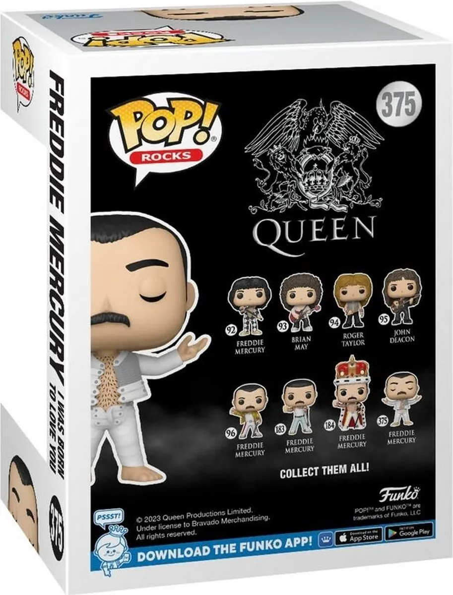 Funko Pop #375 Freddie Mercury Queen - Multi