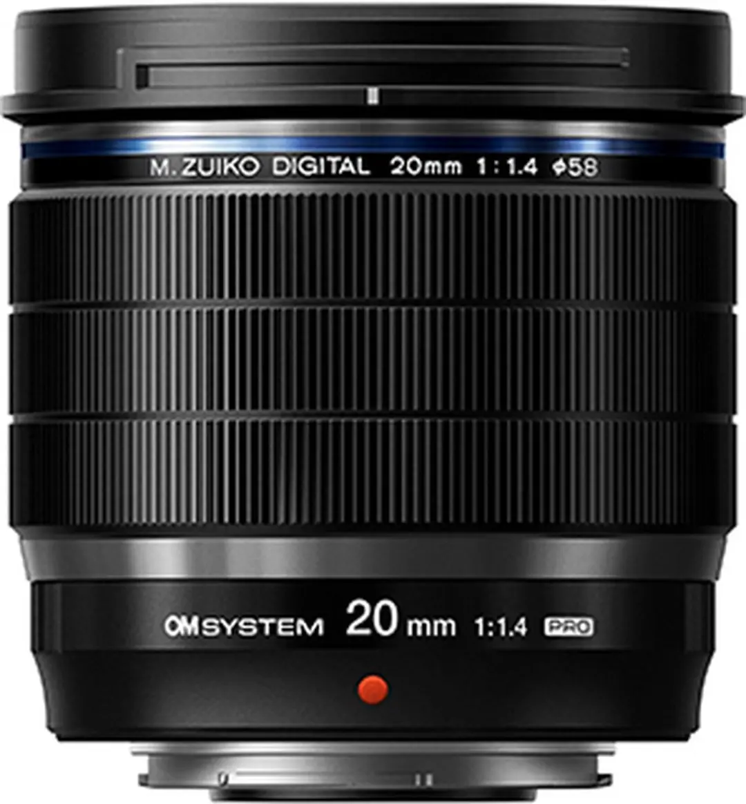 OM System 20mm F1.4 Pro M.Zuiko Objectief - 58mm