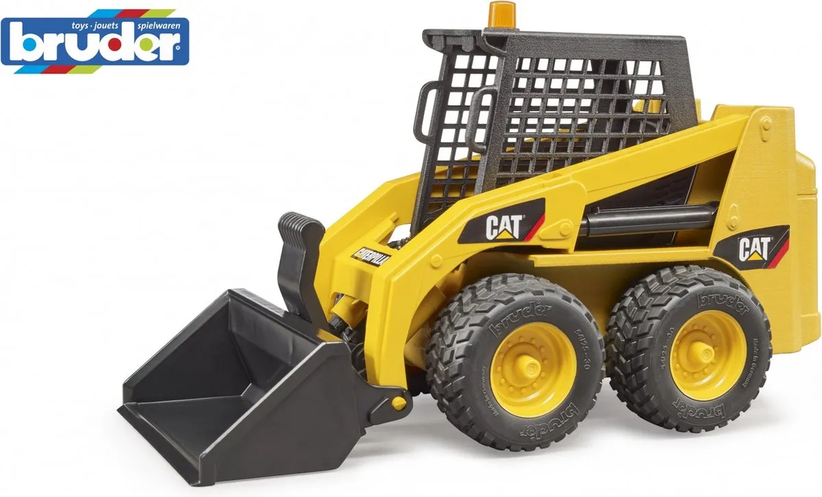 Bruder CAT Skid Steer Loader 02481 - Werkend - Geel