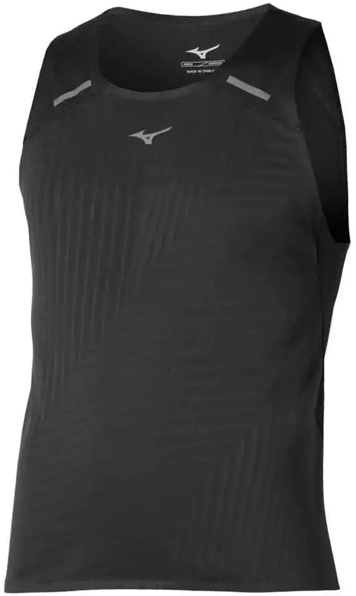 Mizuno Tech Light Mouwloos T-shirt S - Zwart