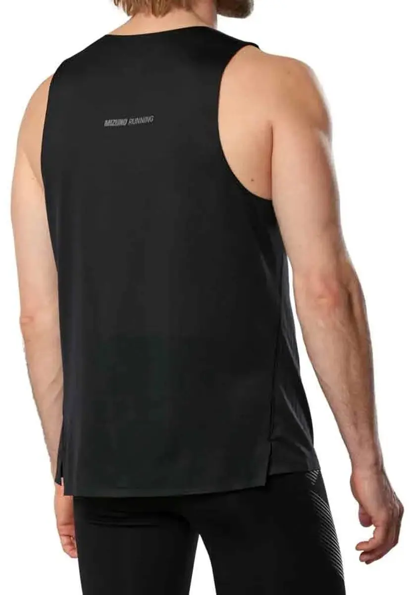 Mizuno Tech Light Mouwloos T-shirt S - Zwart