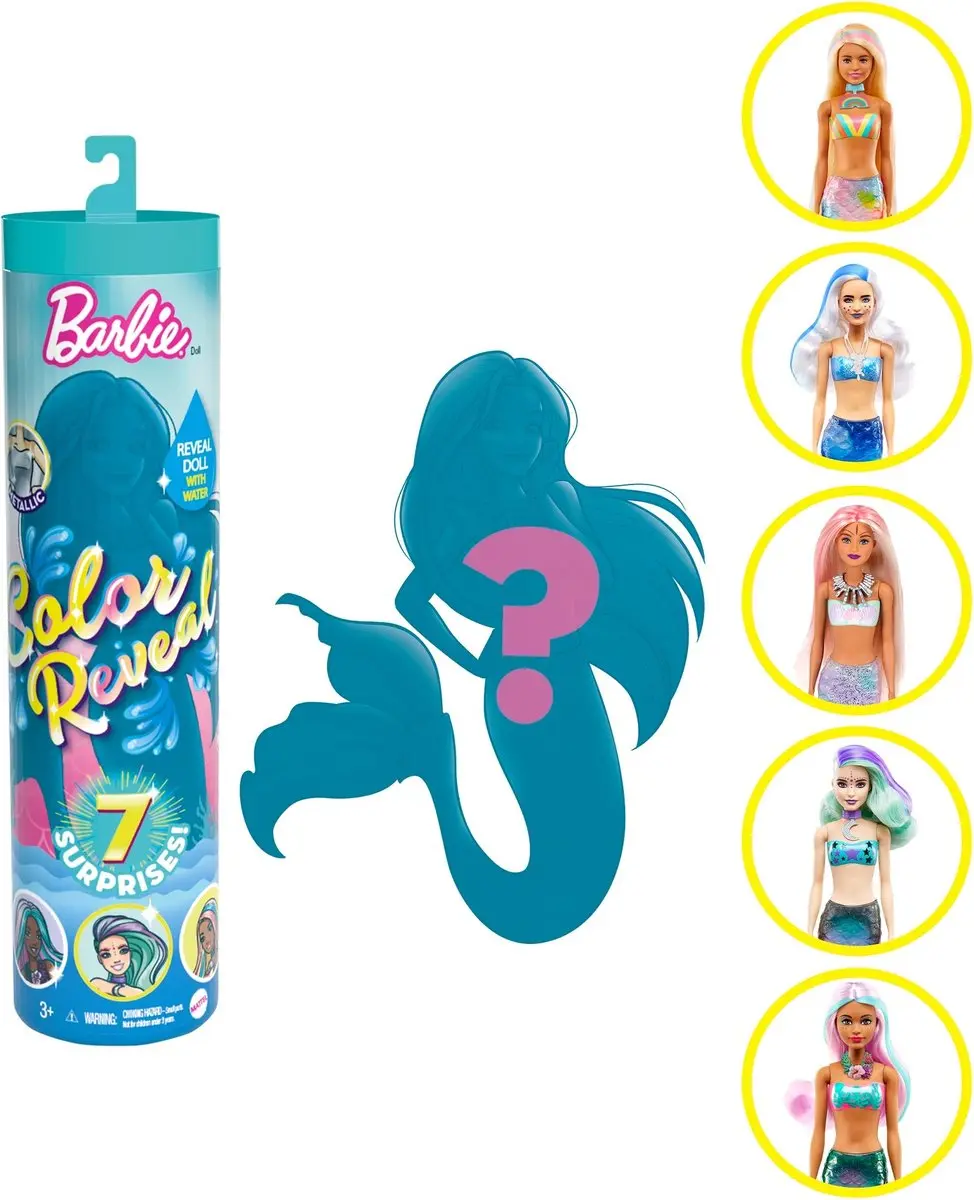 Barbie Colour Reveal Wave 4 Mermaids