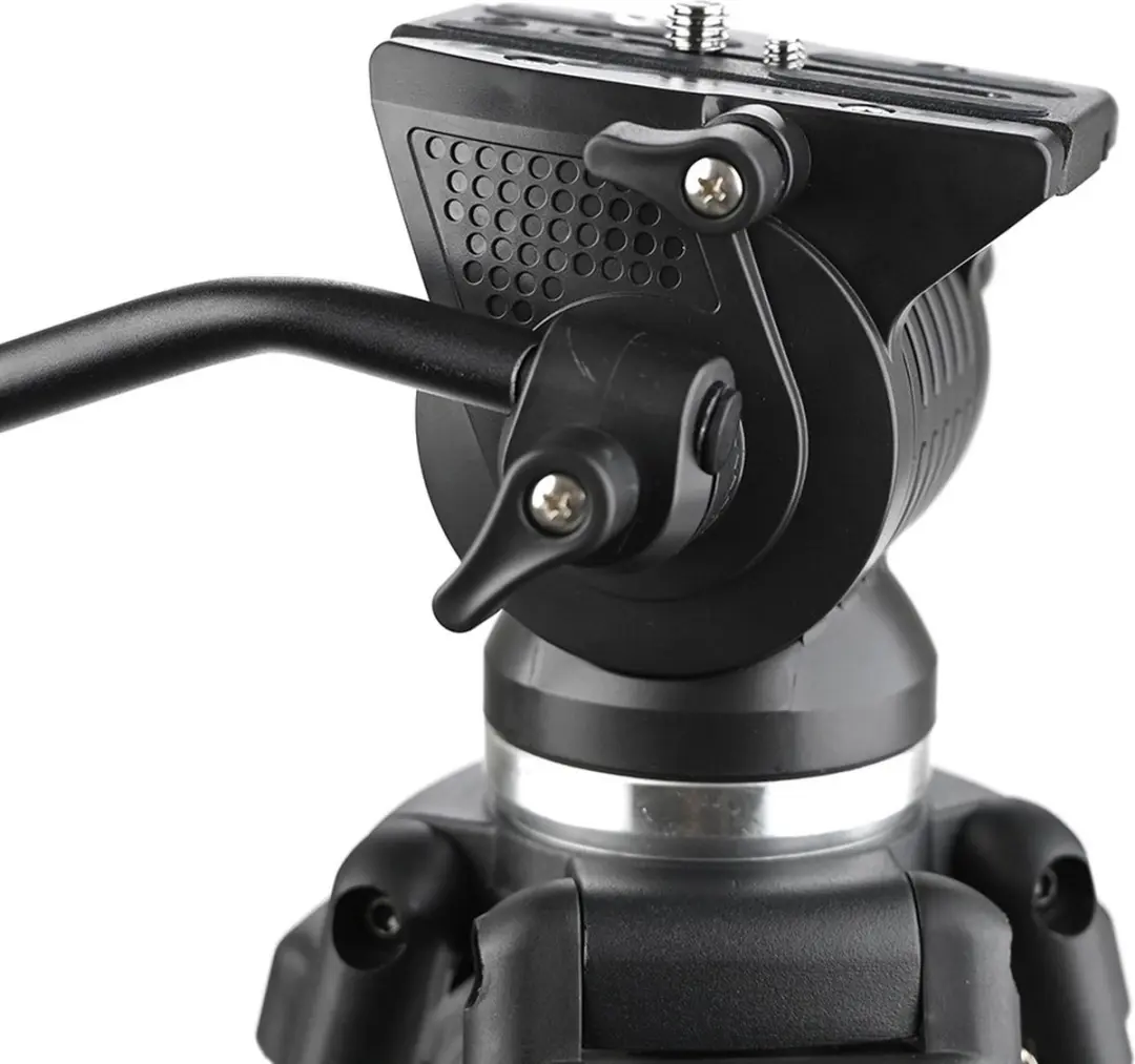 Caruba Videostar 177 Pro Videostatief D200131 - Vloeistofgedempte kop - Zwart