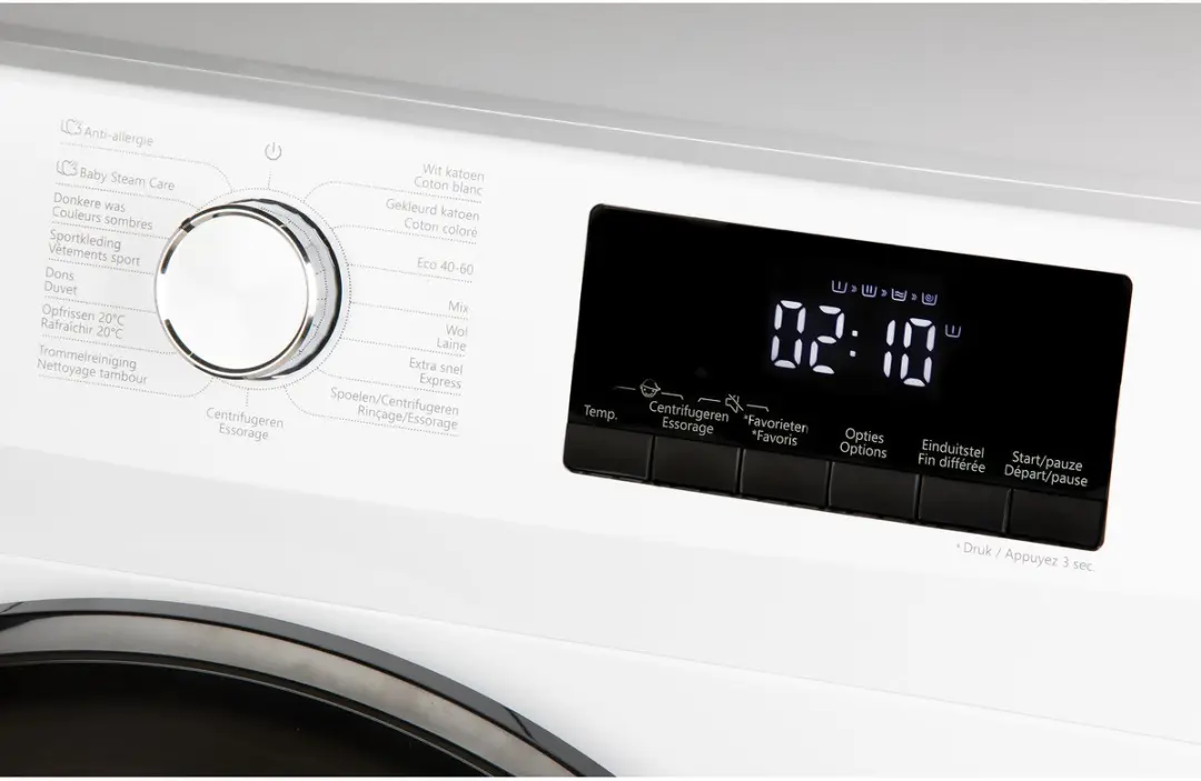 Domo DO95102WM Wasmachine 8 kg - Wit - afbeelding 5 van 6