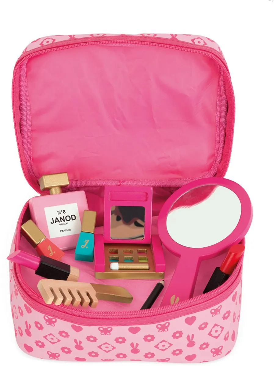 Janod P'Tite Miss Beautycase 6514 Speelgoed Make-up - Roze - afbeelding 6 van 6