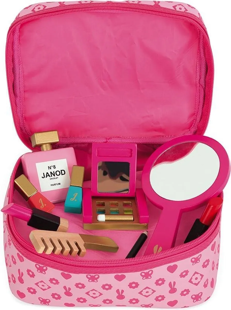 Janod P'Tite Miss Beautycase 6514 Speelgoed Make-up - Roze