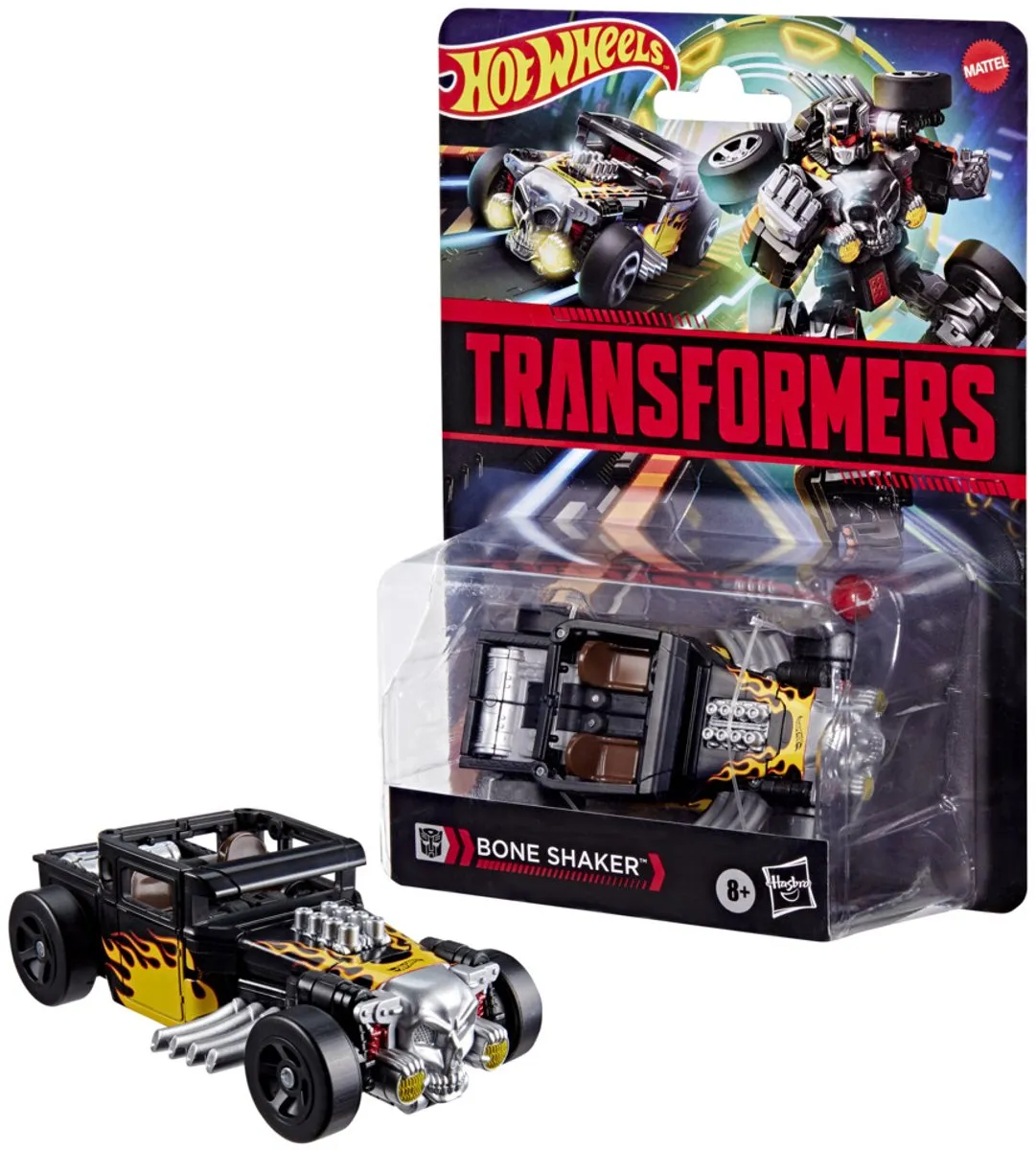 Hasbro Hot Wheels x Transformers Bone Shaker Action Figuur