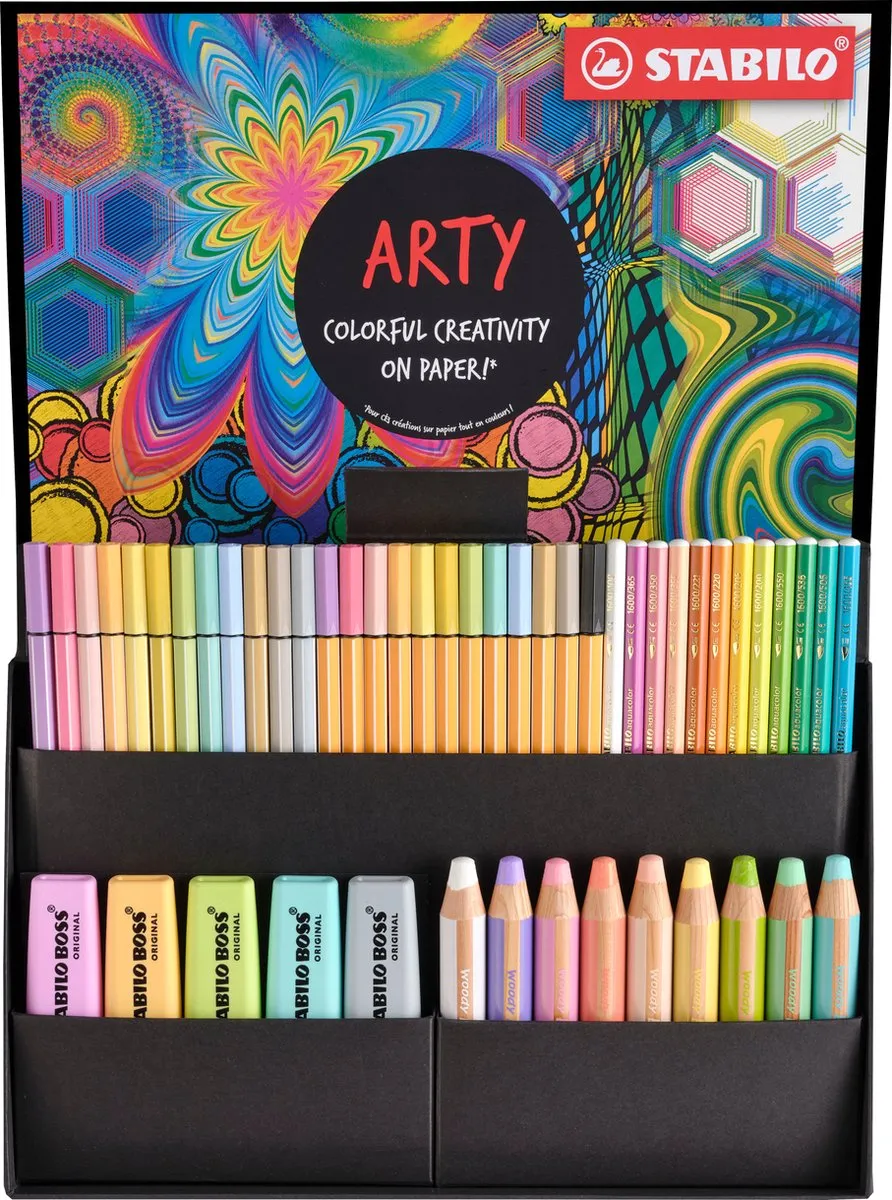 STABILO Boss Original Woody 3-in-1 Aquacolor Pen 68 & 88 - 50 Stuks