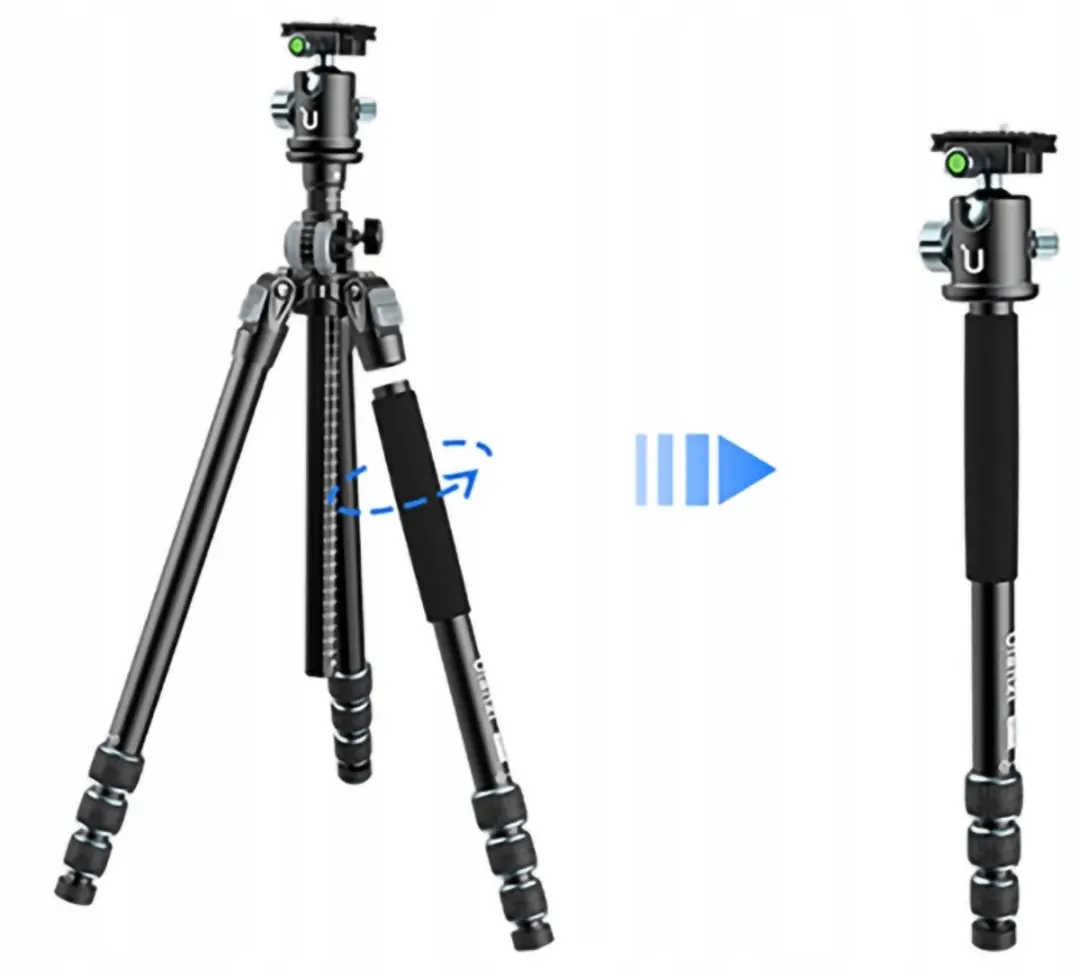 Ulanzi MT-59 Aluminium Statief & Monopod 176cm - Zwart