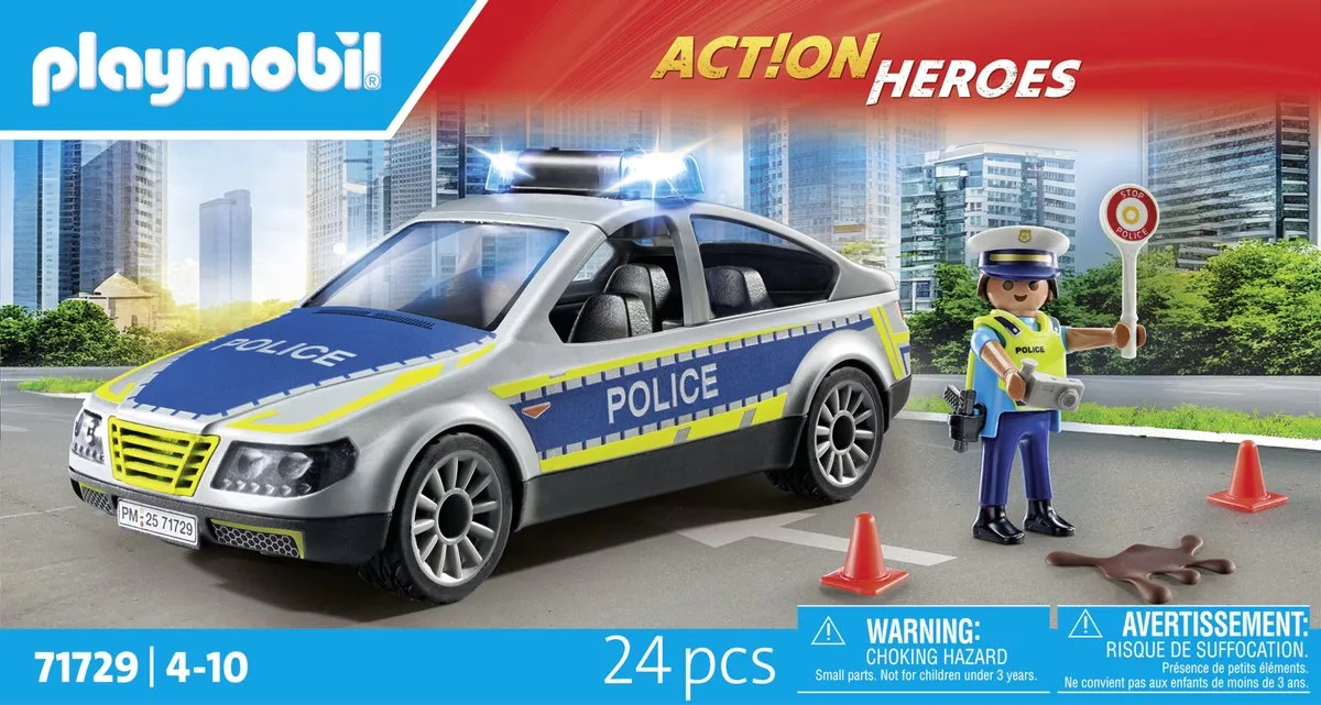 Playmobil Action Heroes Politie Patrouilleauto 71729 - afbeelding 6 van 6