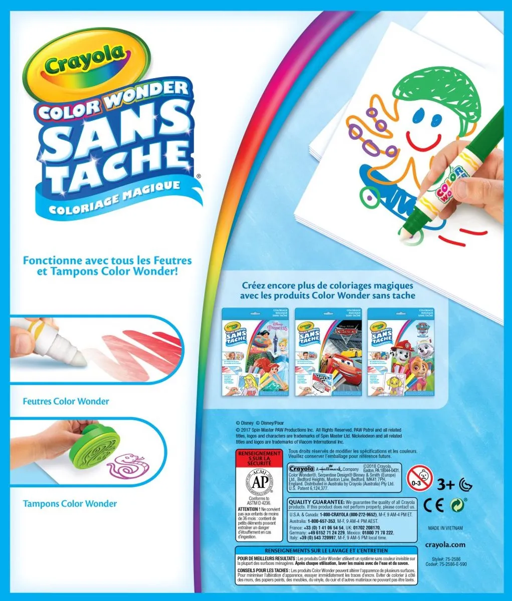 Crayola Color Wonder Tekenblok Neutraal - 30 Pagina's - Veelkleurig