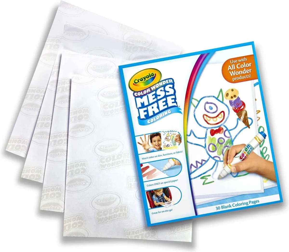 Crayola Color Wonder Tekenblok Neutraal - 30 Pagina's - Veelkleurig