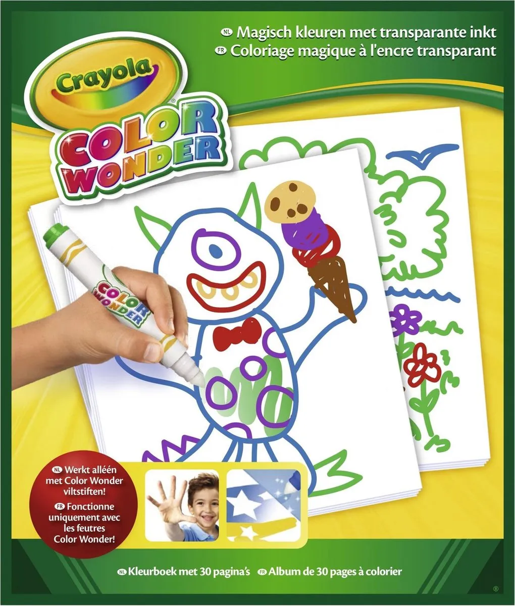 Crayola Color Wonder Tekenblok Neutraal - 30 Pagina's - Veelkleurig