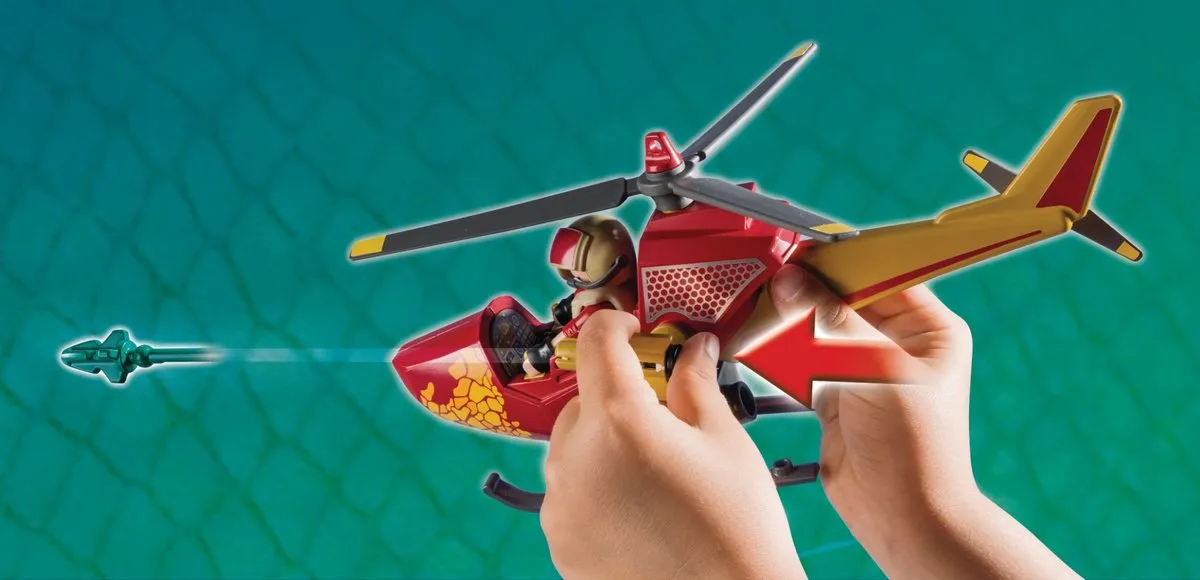 Playmobil Dinos Helikopter met Pteranodon 9430 - Multicolor