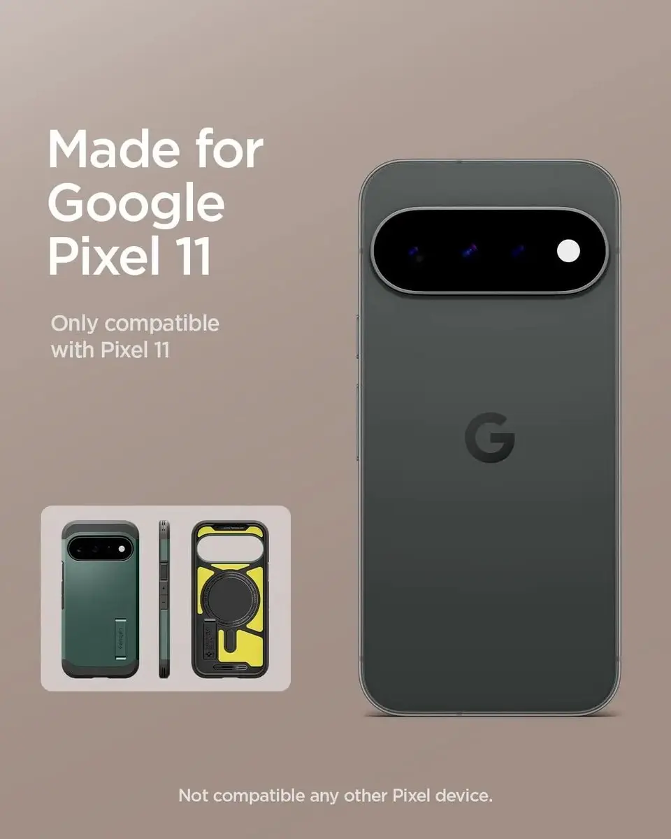 Spigen Tough Armor ACS11854 Hoesje - Google Pixel 11 - Groen