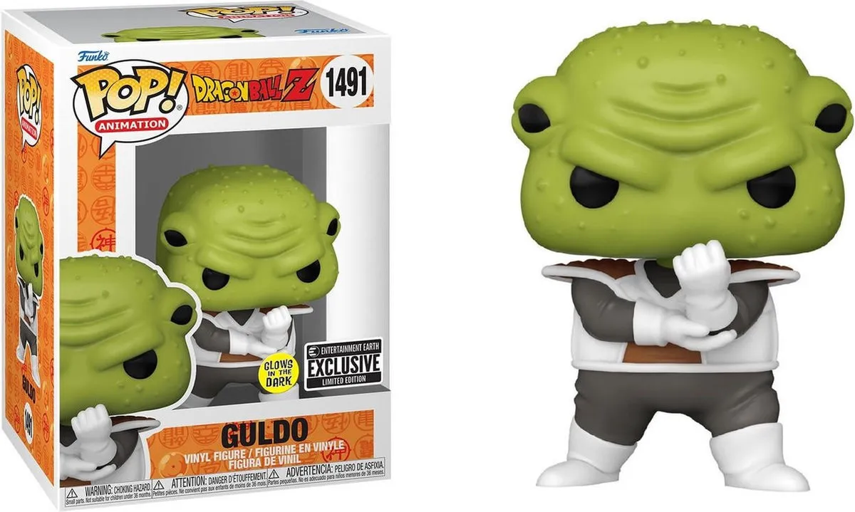 Funko Pop Guldo Dragon Ball Z Glow in the Dark 1491 - 9,5 cm