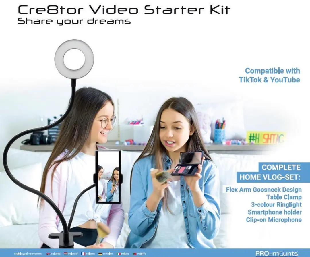 PRO-MOUNTS Cre8tor PM-CRE8TOR Videostarterkit - Zwart
