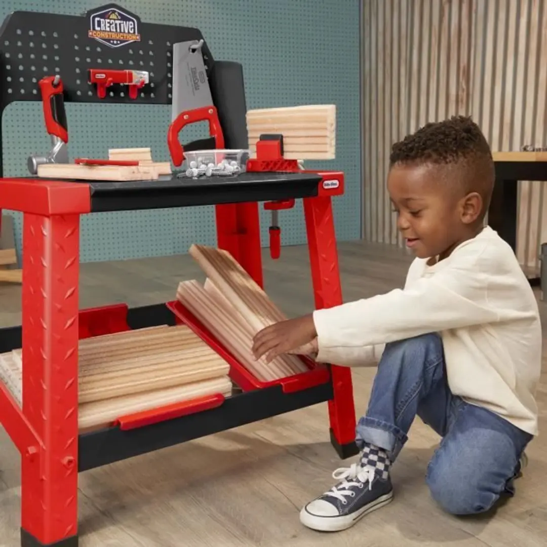 Little Tikes Creatieve Bouwtafel - 2 Onderelen - Rood