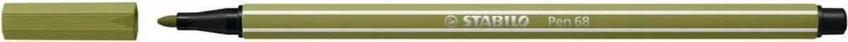STABILO Pen 68 Brush Modder Groen
