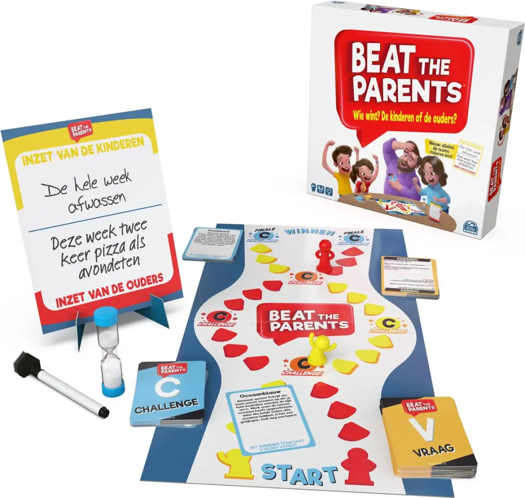 Spin Master Beat the Parents Triviaspel - 200 Vragen